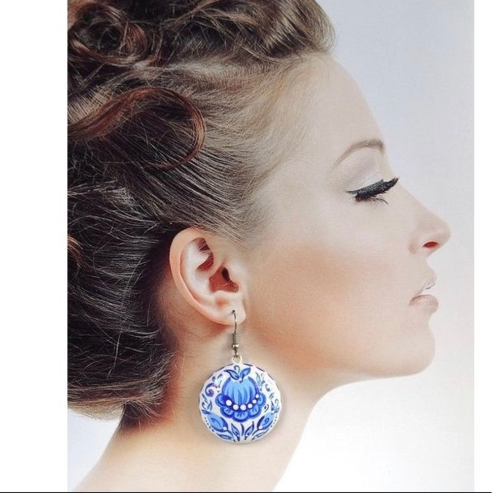 Handmade Sterling Silver Boho Dangle Earrings